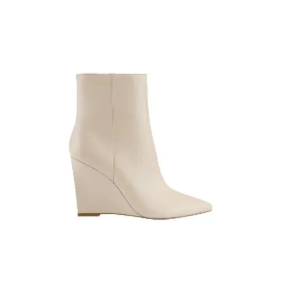 Marc Fisher Ltd Women's Dayna Pointy Toe Wedge Bootie In Taupe 11M NWT